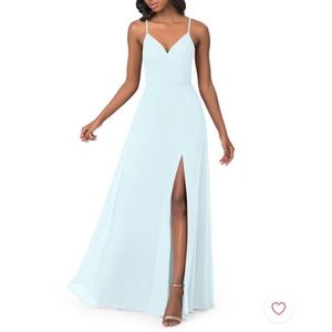 Azazie Lena Dress - Mist, size 8